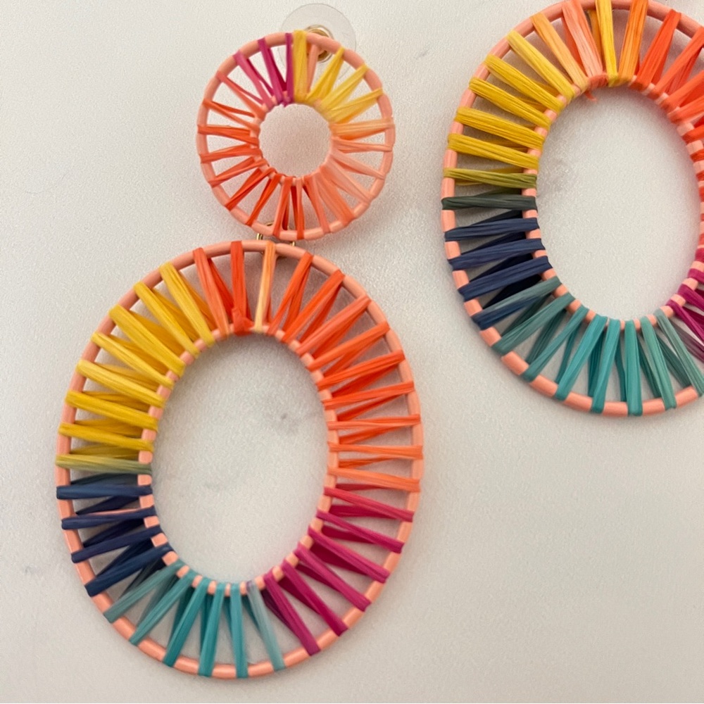 BaubleBar Raffia Earrings Multicolor - Picture 5 of 6